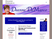 Tablet Screenshot of deannedemarco.com